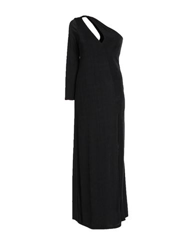Haveone Woman Maxi Dress Black Size Xs Polyester, Elastic Fibres