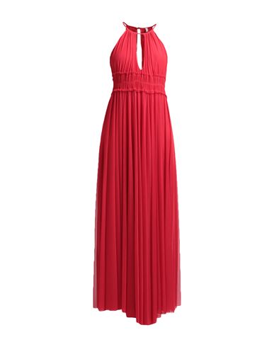 White Wise Woman Long Dress Red Size 6 Polyester