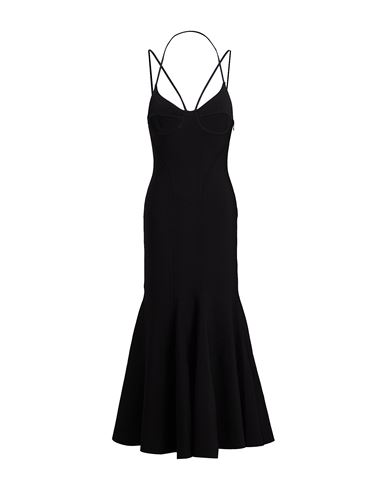 Woman Maxi dress Black Size 4 Polyester