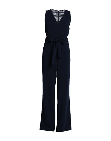 Seventy Sergio Tegon Woman Jumpsuit Navy Blue Size 10 Polyester, Elastane