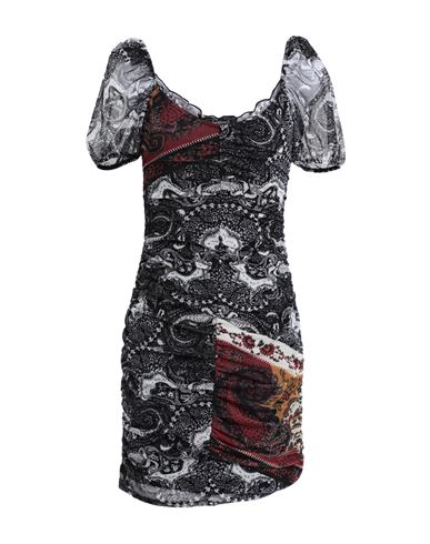 Desigual Woman Mini Dress Black Size L Polyester, Elastane