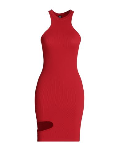 Andreädamo Andreādamo Woman Mini Dress Red Size L/xl Polyamide, Elastane
