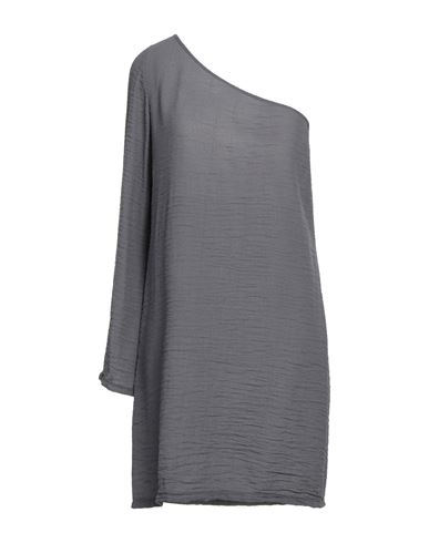 Cycle Woman Mini Dress Grey Size L Viscose, Polyamide