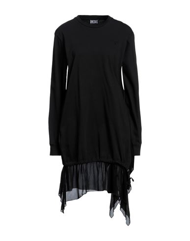 Diesel Dress In Black Cotton In Black