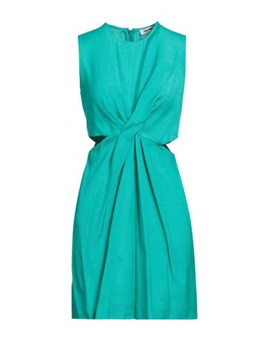 Sandro Woman Mini Dress Emerald Green Size 10 Viscose