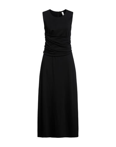 Souvenir Woman Midi Dress Black Size M Viscose, Nylon, Elastane