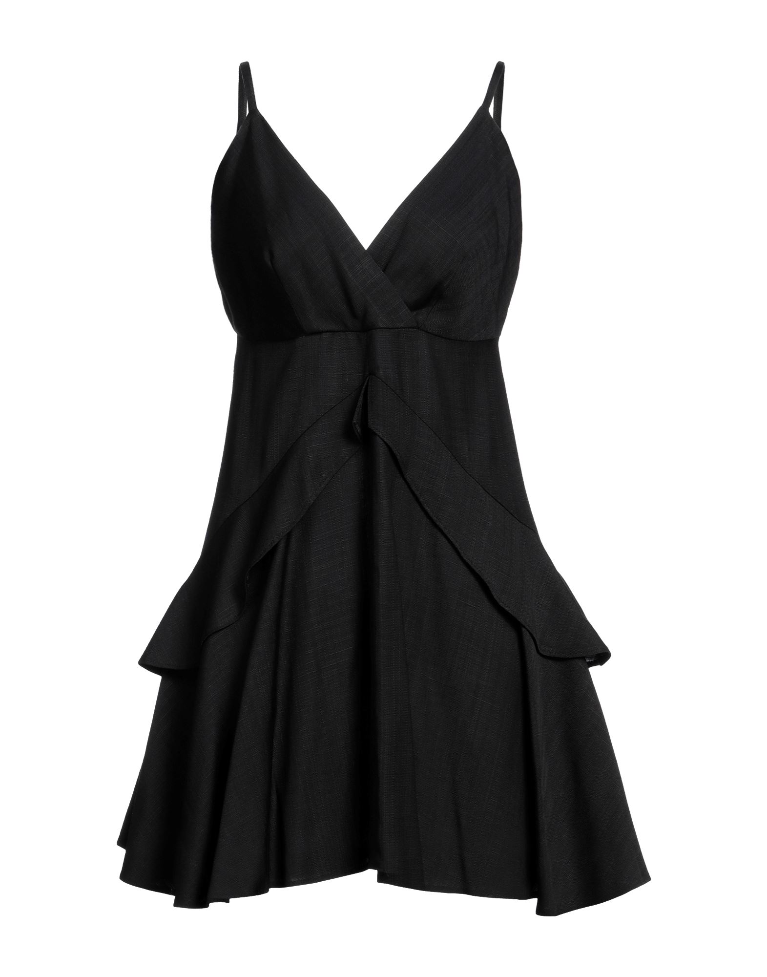 Shop Sandro Woman Mini Dress Black Size 10 Viscose