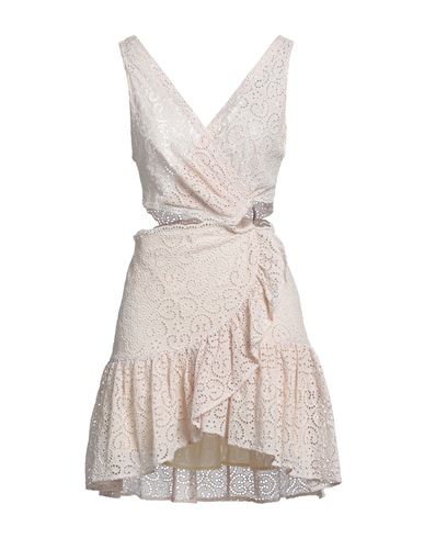 Sandro Woman Mini Dress Light Pink Size 10 Polyester, Cotton In Pink