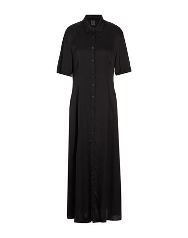 8 By Yoox Chemisier Maxi Dress Woman Long Dress Black Size 2 Viscose