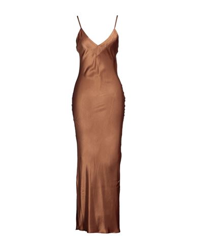 Souvenir Woman Long Dress Brown Size Xs Viscose