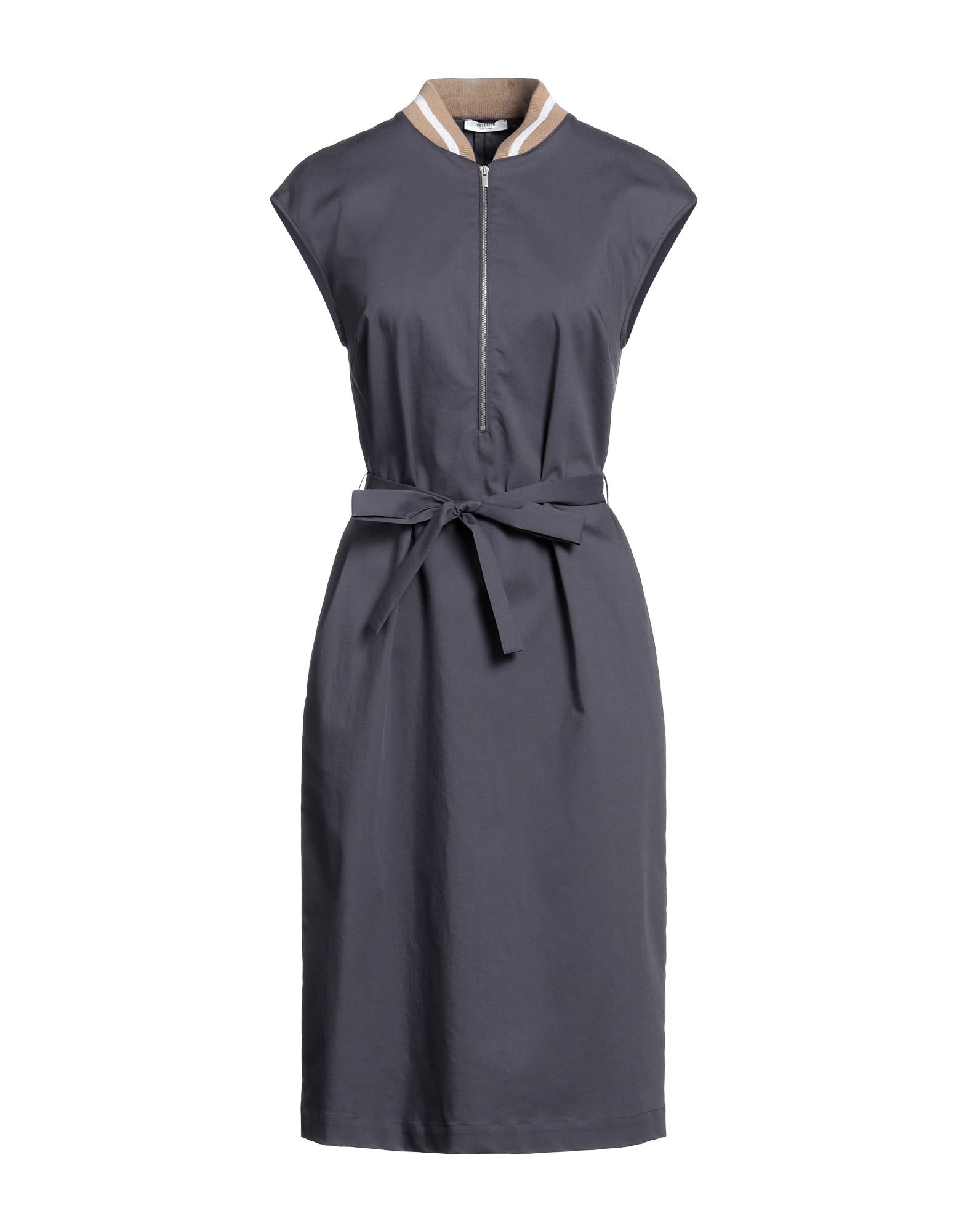 Peserico Midi Dresses In Lead
