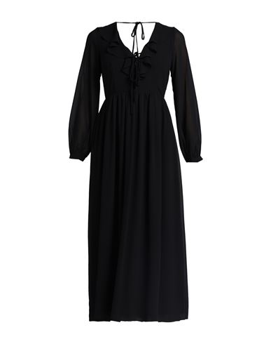 Glamorous Woman Midi Dress Black Size 6 Polyester