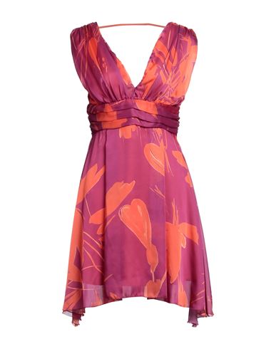 Carla Montanarini Woman Short Dress Magenta Size 8 Polyester