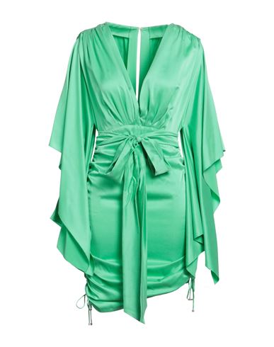 Maria Lucia Hohan Woman Midi Dress Green Size 4 Silk, Elastane