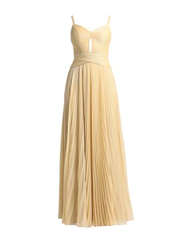 Sologioie Woman Long Dress Sand Size 10 Polyester In Beige
