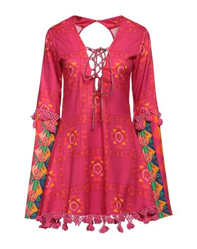 F**k Project Woman Mini Dress Fuchsia Size S Polyester, Elastane