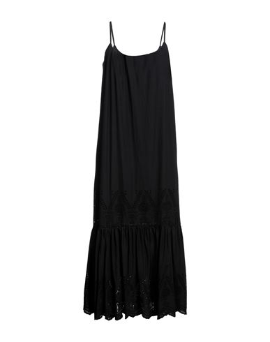 Stefanel Woman Long Dress Black Size Xs Cotton