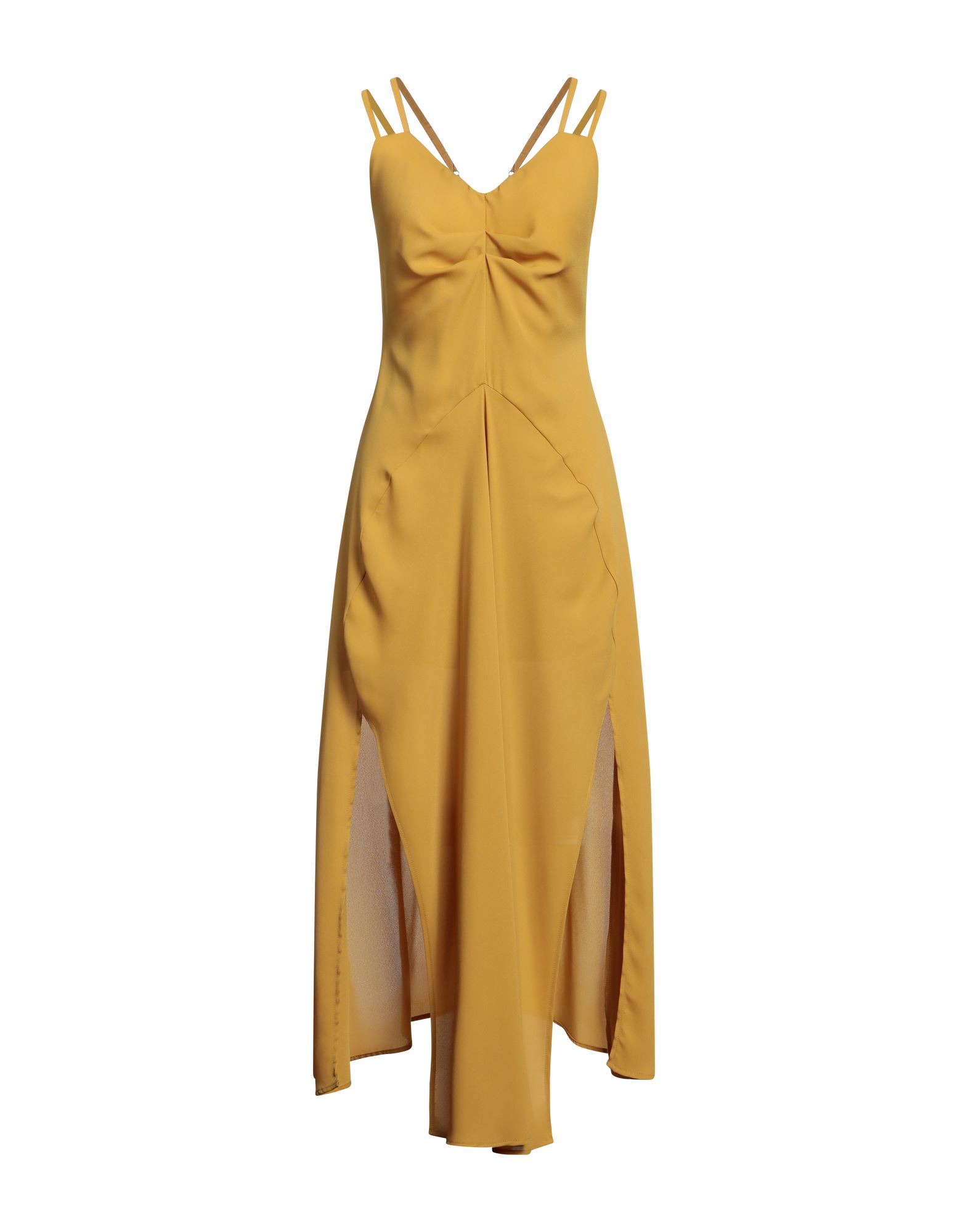 Relish Long Dresses In Yellow