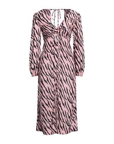 Relish Woman Midi Dress Pink Size 4 Polyester