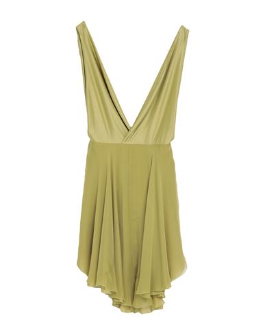 Alexandre Vauthier Woman Mini Dress Acid Green Size 6 Silk, Viscose, Elastane