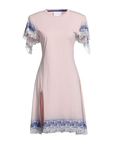 Koché Woman Midi Dress Pink Size L Cotton, Polyamide, Viscose