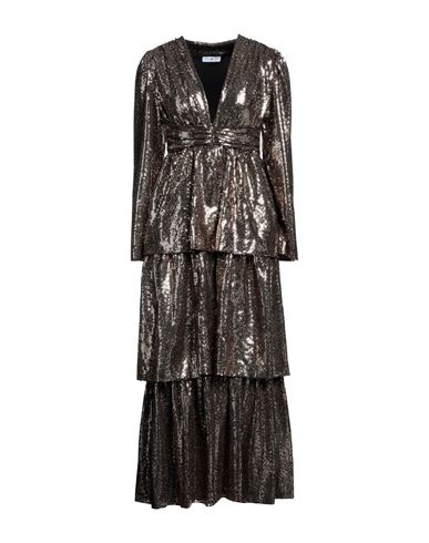Pt Torino Woman Maxi Dress Gold Size 4 Polyamide, Metallic Fiber, Elastane