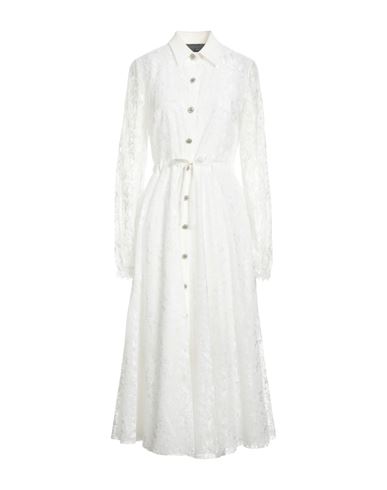 Georges Hobeika Woman Midi Dress White Size 0 Acetate, Viscose
