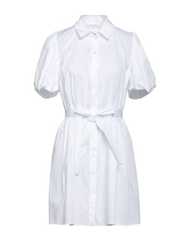 Patrizia Pepe Woman Mini Dress White Size 10 Cotton, Polyamide, Elastane
