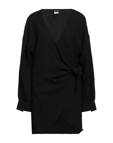 MOEVA MOEVA WOMAN SHORT DRESS BLACK SIZE 6 POLYAMIDE, ELASTANE