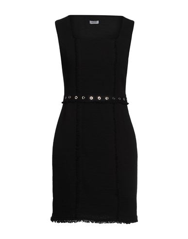 Liu •jo Woman Mini Dress Black Size 6 Cotton