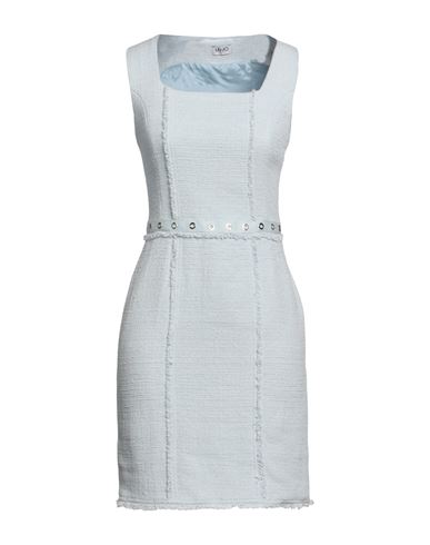 Liu •jo Woman Mini Dress Sky Blue Size 8 Cotton