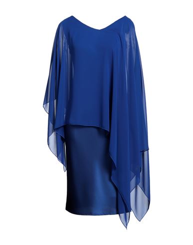 Modern Mo. De. Rn Woman Midi Dress Bright Blue Size 4 Polyester
