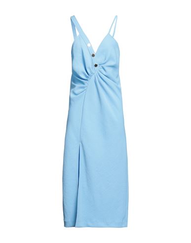 Shop Sandro Woman Midi Dress Light Blue Size 8 Polyester