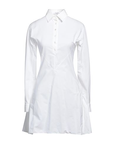 Alaïa Woman Midi Dress White Size 6 Cotton
