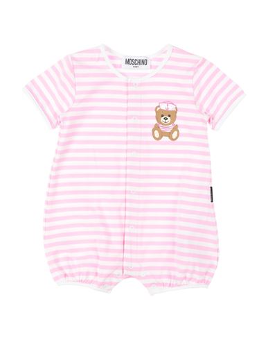 Moschino Baby Newborn Baby Jumpsuits Pink Size 3 Cotton, Elastane