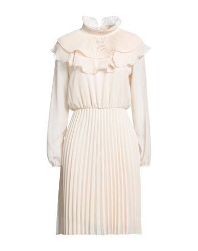 Souvenir Woman Short Dress Off White Size M Polyester, Viscose, Elastane