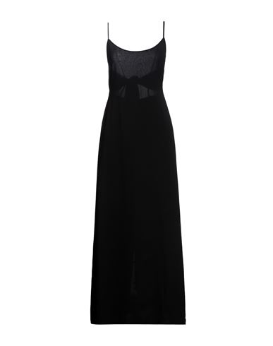 Moeva Woman Long Dress Black Size 10 Polyester