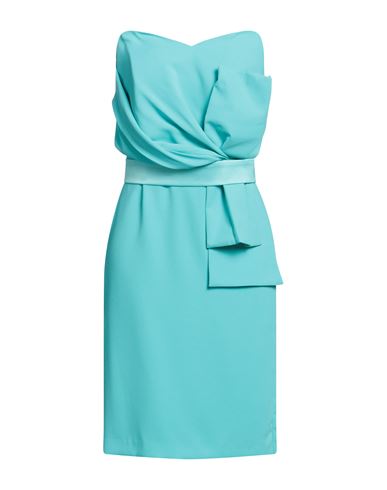 Camilla  Milano Camilla Milano Woman Mini Dress Turquoise Size 10 Polyester, Nylon, Elastane In Blue