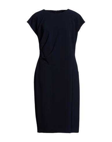 Clips Woman Midi Dress Midnight Blue Size 14 Polyester, Elastane