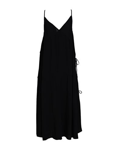 Topshop Woman Long Dress Black Size 0 Viscose