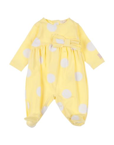 Nanán Newborn Girl Baby Jumpsuits & Overalls Yellow Size 3 Cotton, Elastane