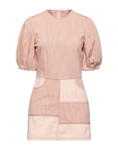 Sessun Woman Mini Dress Pastel Pink Size L Cotton, Polyester