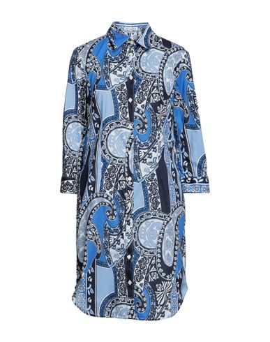 Camicettasnob Woman Short Dress Sky Blue Size 4 Cotton