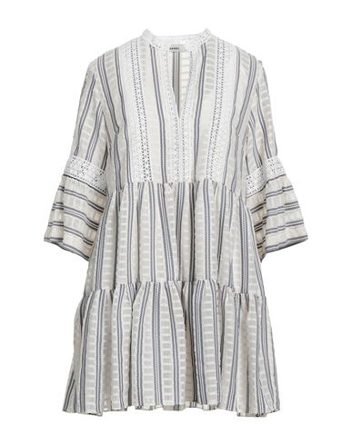 Sandro Woman Long Dress Navy Blue Size 2 Polyester In White