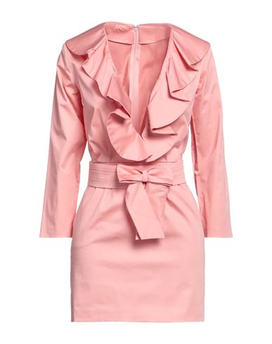 Actualee Woman Short Dress Pink Size 10 Cotton, Elastane