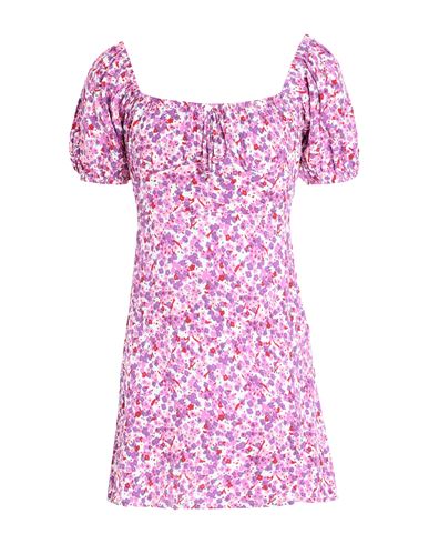 Faithfull The Brand Lovita Mini Dress Woman Short Dress Purple Size 4 Rayon