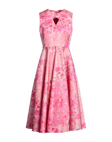 Salvatore Piccione Woman Midi Dress Pink Size 6 Polyester, Elastane