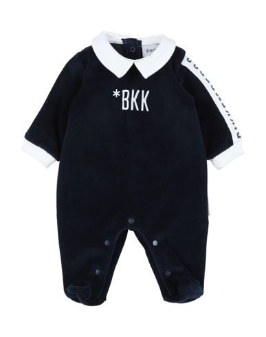 Bikkembergs Newborn Boy Baby Jumpsuits & Overalls Midnight Blue Size 1 Cotton, Elastane