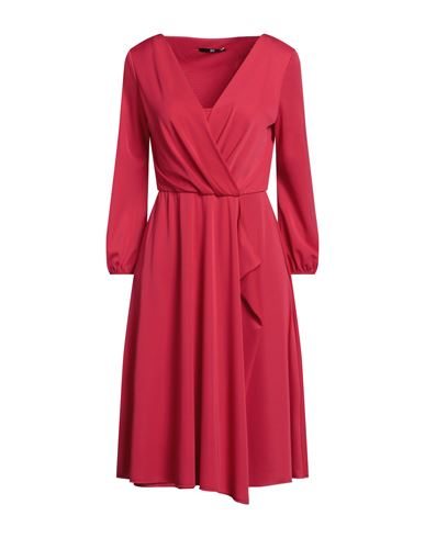 Fit F. It Woman Midi Dress Tomato Red Size 10 Polyester, Elastane