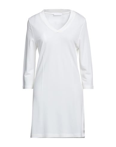 Le Tricot Perugia Woman Short Dress Off White Size S Viscose